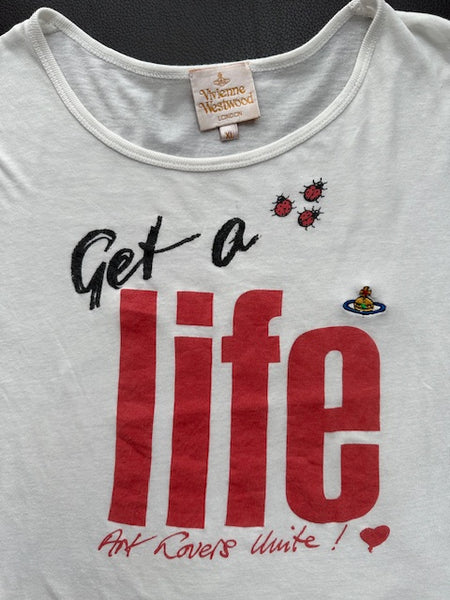 Vivienne Westwood, ‘Get a Life, Art Lovers Unite’ White logo T-Shirt