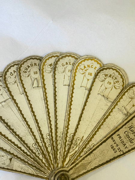 Rare Antique Victorian ‘Carnet De Bal’ Hornby Castle Nr Lancaster