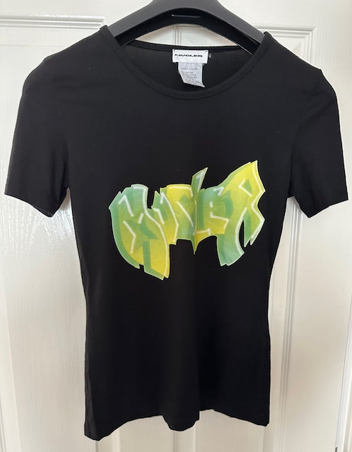 ‘Mugler’ Graffiti T-Shirt Circa 2001/2002 Collections