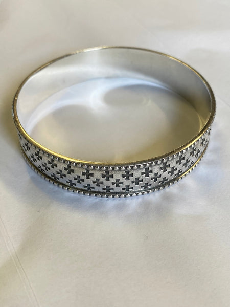 Vintage Kelevala Koru Finland Silver Bangle 1973