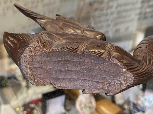 Fine & Rare Carved & Articulated Treen Swan Figure