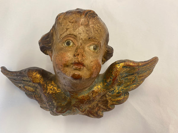 Antique Early 18th Century Baroque Winged Putto