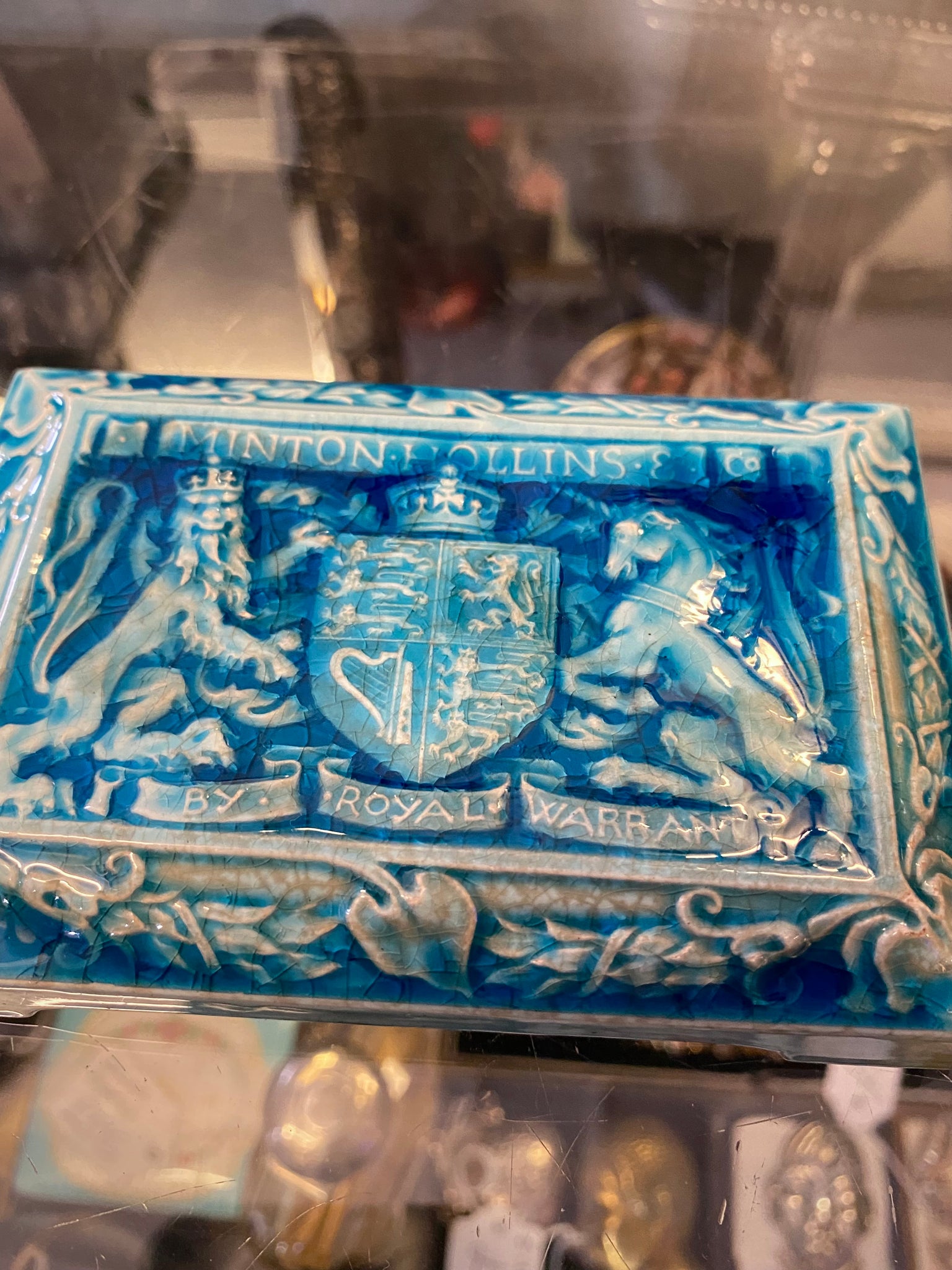 Rare Antique Minton Advertising Tile c.1902
