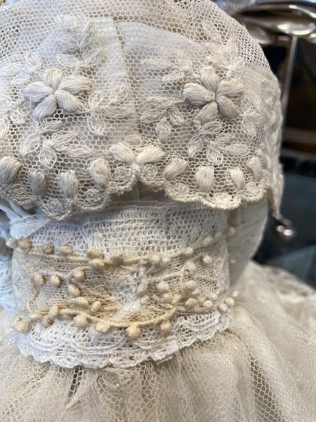 Antique Edwardian ‘Kid Leather’ Jointed Doll With Bisque Head & Sleeping Eyes ‘Armand Marseille’