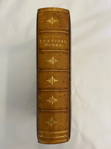 Rare Maucheline Ware The Poetical Works Of Sir Walter Scott Book 1876