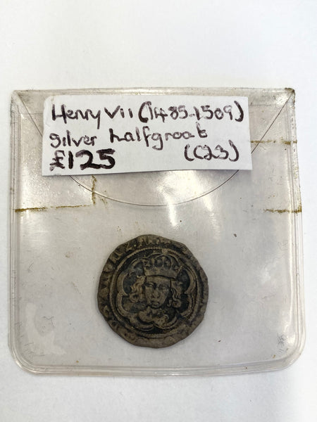 Antique Henry VII Silver Half Groat (1485-1509)