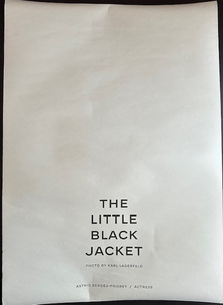 ‘The Little Black Jacket’ Chanel Exhibition Poster by designer, Karl Lagerfeld 2012