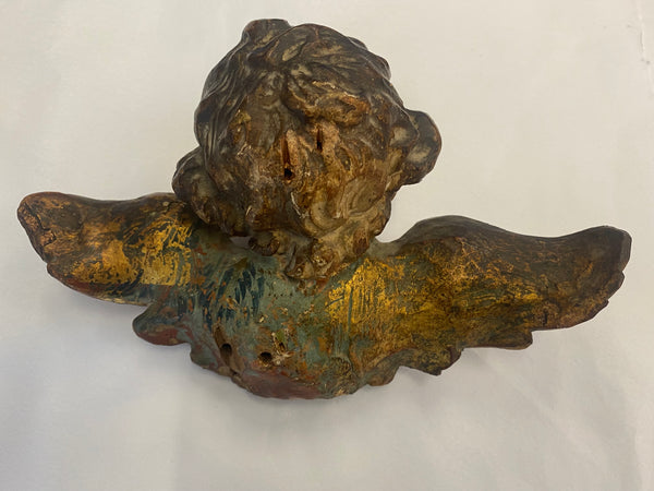 Antique Early 18th Century Baroque Winged Putto