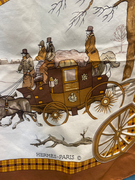 Hermes Silk Scarf With Box
