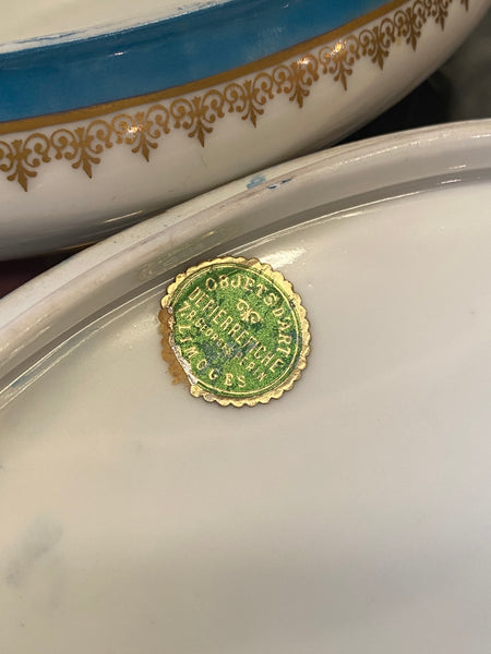 Hand Painted Covered Porcelain Box By Limoges