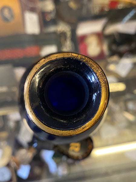 Antique Bristol Blue Glass Rum Decanter c.1800