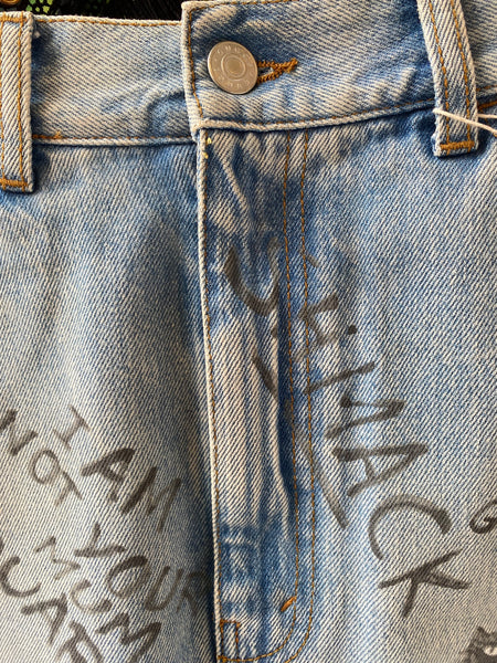 Collectible Gucci Graffiti Mini Skirt Alessandro Michele c.2018 Petite Size 6