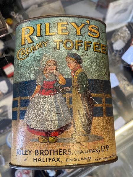Very Rare Victorian Riley’s Creamy Toffee Tin - Halifax c.1890