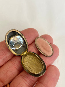 Miniature Silver & Enamel Compact