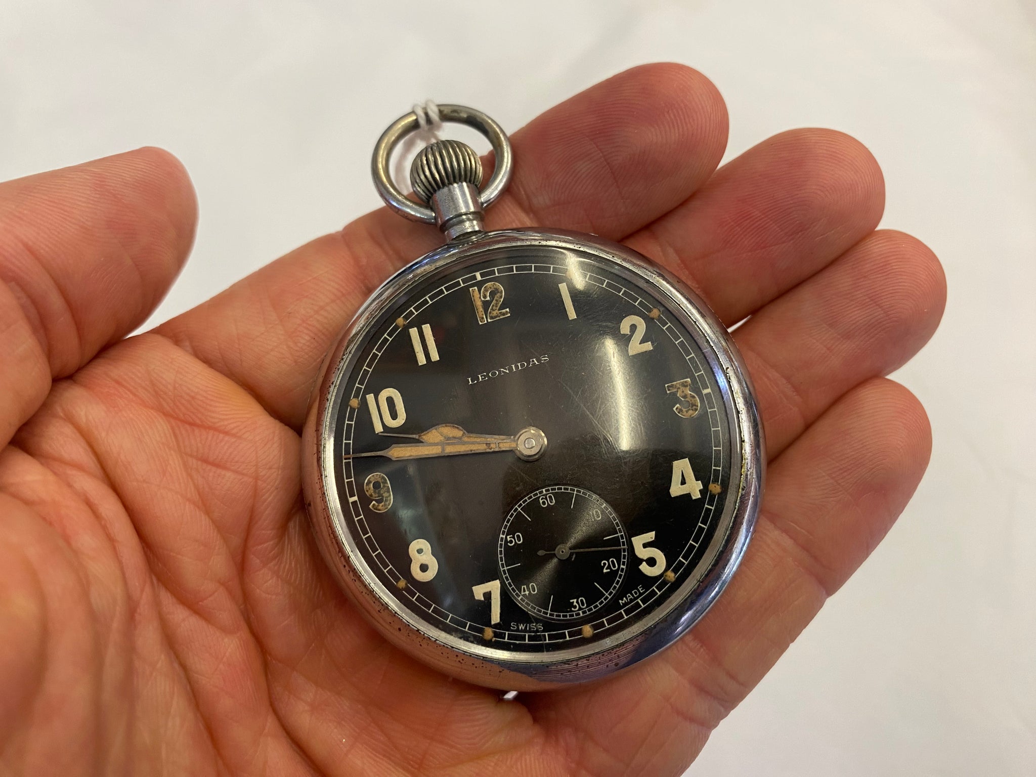 Vintage WW2 1939 Leonidas Pocket Watch