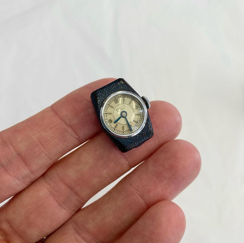 Vintage Swiss Ralco Miniature Clip-On Watch, c.1930’s-50’s