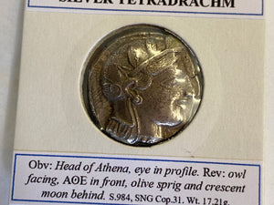 Athens (454-404 BC) Silver Tetradrachm Coin