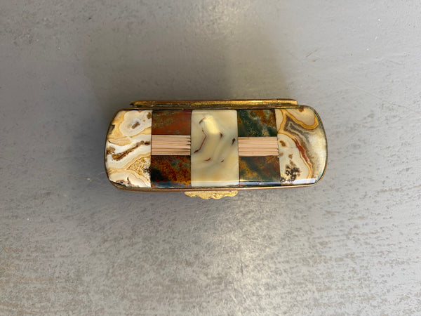 Antique 19th Century Agate Vesta Box