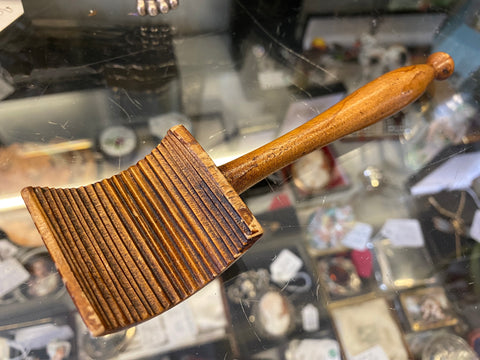 19th Century Sycamore Butter Curler