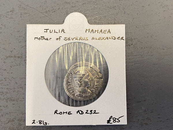 Ancient Rome Julia Mamaea Silver Coin AD232