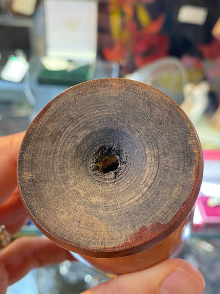 Antique Early 19th Century Fruitwood Muffineer