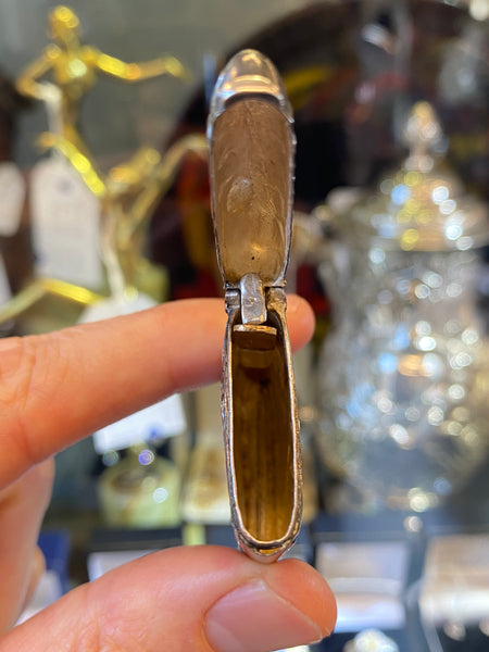 Antique French Art Nouveau Silver Vesta Case Charles Murat 1897-1910