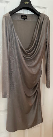 Vivienne Westwood ‘Anglomania’ Silver Metallic Hue Fluid Line Dress c.2011/12