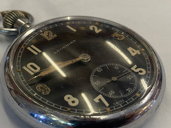 Vintage WW2 1939 Leonidas Pocket Watch