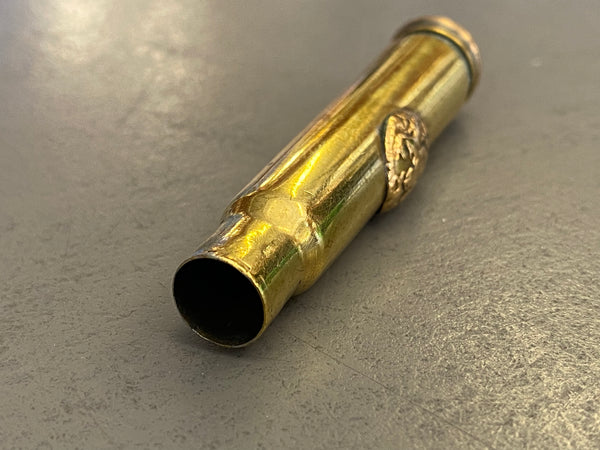 WW1 Trench Art Bullet Case Pencil With Insignia