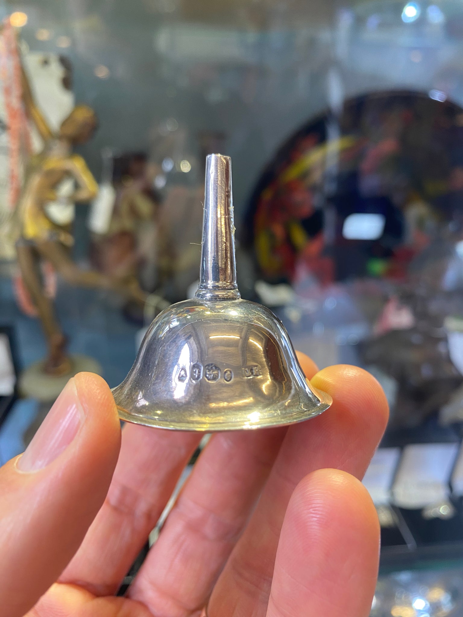 Antique Sterling Silver Flask / Scent Funnel London 1834