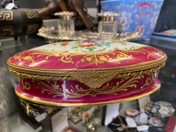 Beautiful Floral Limoges Casket