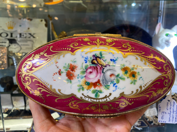 Beautiful Floral Limoges Casket