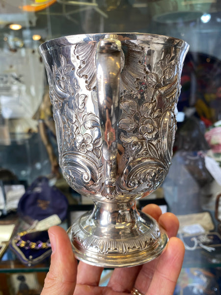 Antique Georgian Sterling Silver Goblet London 1769