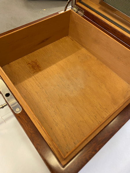 Asprey Humidor With Silver Mounts