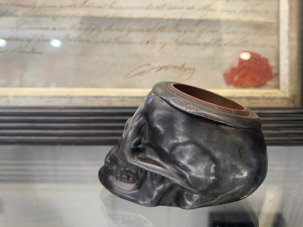 *RESERVED FOR GAVIN* 19th Century Skull Shaped Inkwell