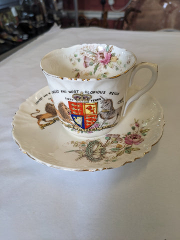 RESERVED Queen Victoria 1897 cup & saucer