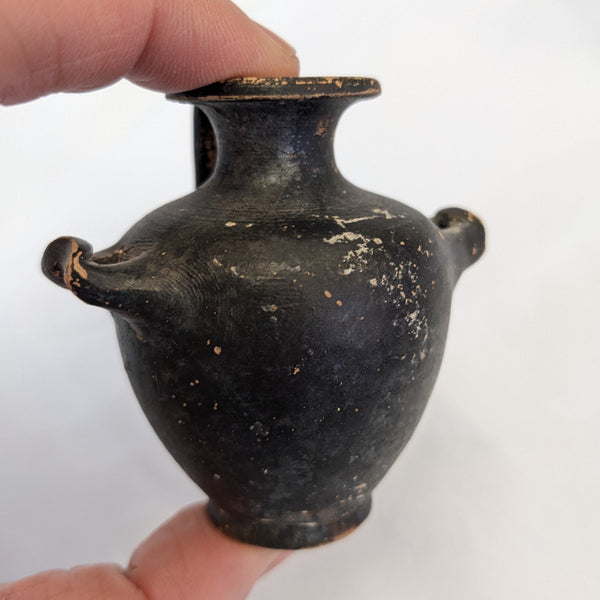 Ancient Greek Boeotia Miniature Blackware Hydria