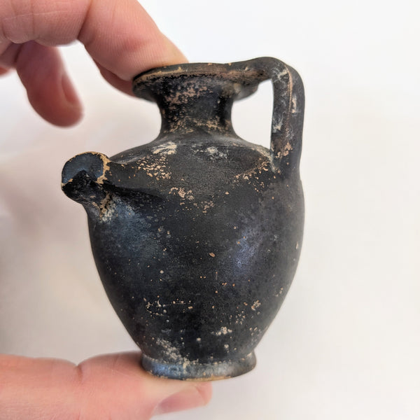 Ancient Greek Boeotia Miniature Blackware Hydria