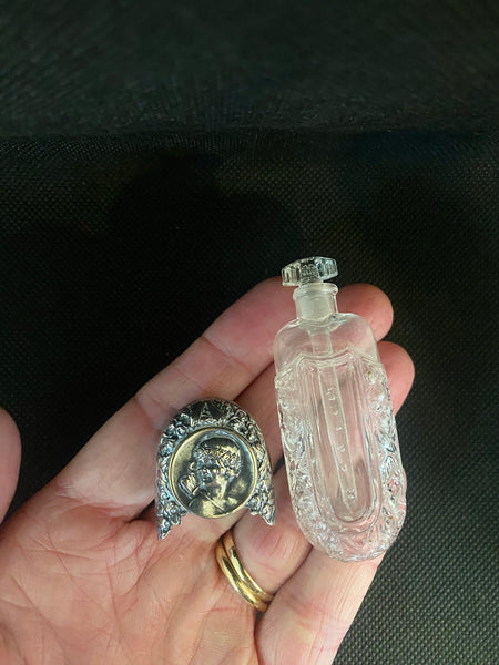 Antique French Glass Scent Bottle Signed ‘Pautot’