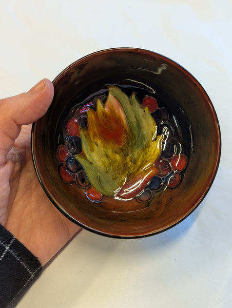 Rare Moorcroft Leaf & Berry Small Bowl 1930s