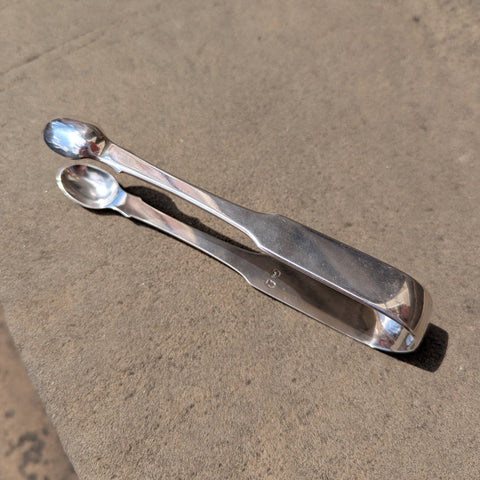 Georgian York Silver Sugar Tongs Barber & Whitwell