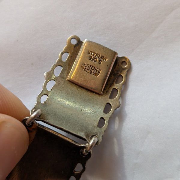 Norwegian Silver David Anderson Enamel Bracelet