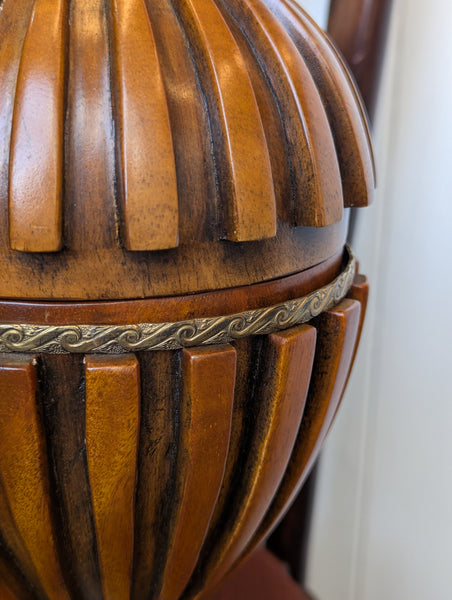 Vintage Regency Style Treen Urns
