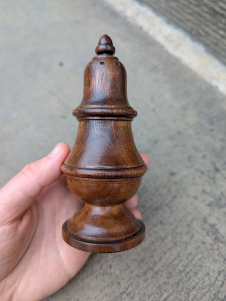 19th Century Treen Fruit Wood Shaker