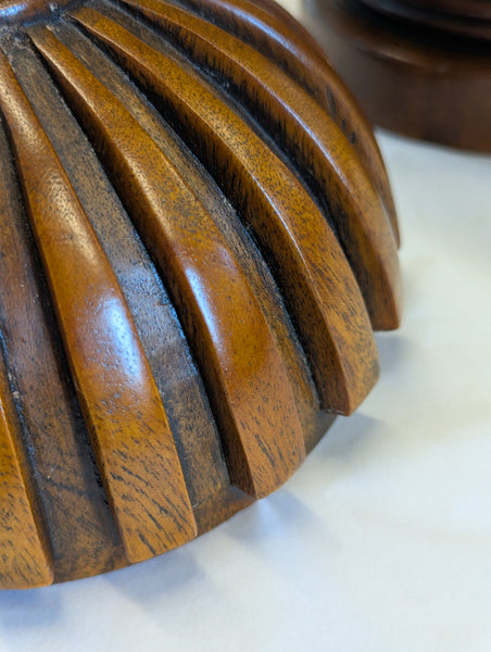Vintage Regency Style Treen Urns