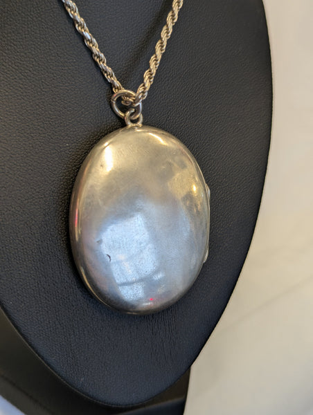 Antique Victorian Sterling Silver & Metal Locket