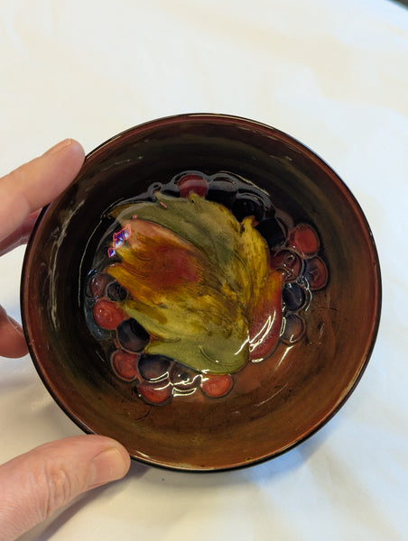 Rare Moorcroft Leaf & Berry Small Bowl 1930s