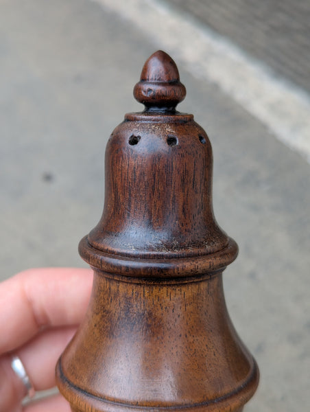 19th Century Treen Fruit Wood Shaker