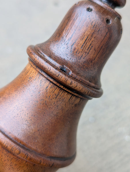 19th Century Treen Fruit Wood Shaker