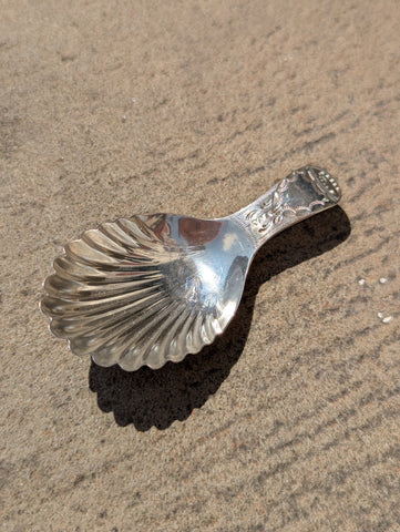Georgian Sterling Silver Caddy Spoon Josiah Snatt
